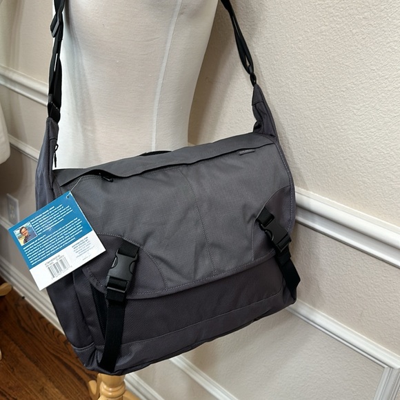 Rick Steves LAPTOP MESSENGER BAG - grey/blk - Picture 3 of 16